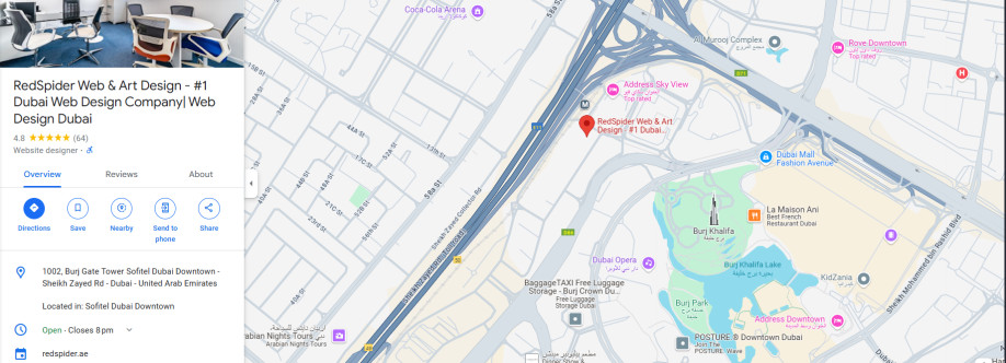 RedSpider Web and Art Design Cover Image